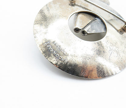 BROOKRAFT 925 Sterling Silver  Vintage Modernist Design Brooch Pin  BP2419