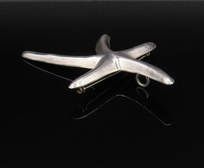 MEXICO 925 Sterling Silver  Vintage Minimalist Starfish Brooch Pin  BP9994