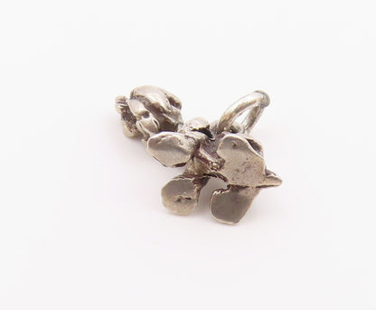 925 Sterling Silver  Vintage Petite Sitting Hound Dog Motif Pendant  PT19107
