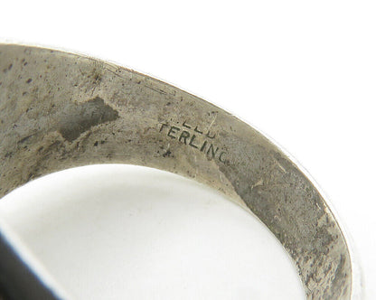 REED 925 Silver Vintage Blue Topaz S.I Totten 1999 Class Ring Sz 8 RG18061