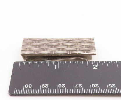925 Sterling Silver Vintage Tie Clip RALPH DESTINO Basketweave Pattern  TR4230