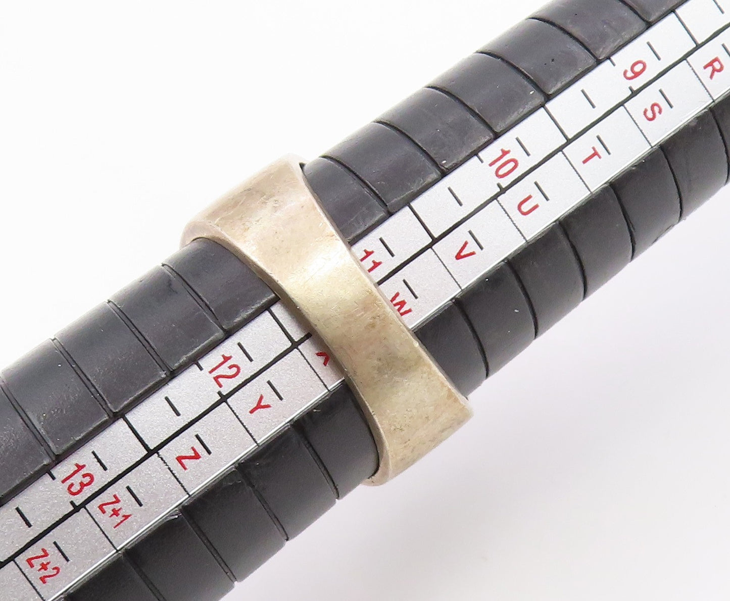 925 Sterling Silver Vintage Ring MEXICO Black Onyx Inlay Band  Sz 11.5  RG35882