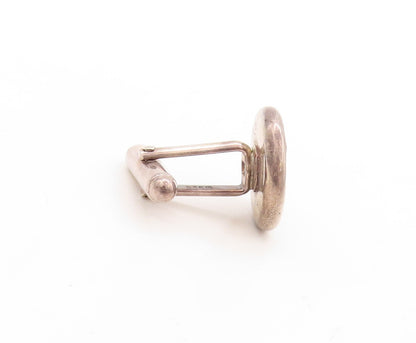 925 Sterling Silver Vintage Cuff Links PAMELA BLOOM Bubble Effect Carved TR3777