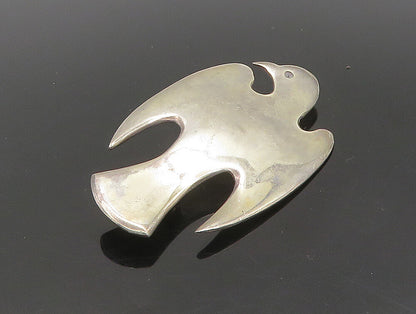 925 Sterling Silver  Vintage Antique Smooth Bird Silhouette Brooch Pin  BP9275
