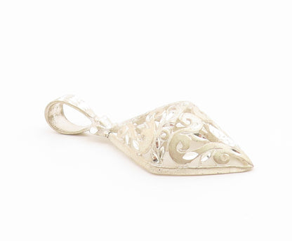 925 Sterling Silver Vintage Pendant Intricate Openwork Scroll Locket  PT25961