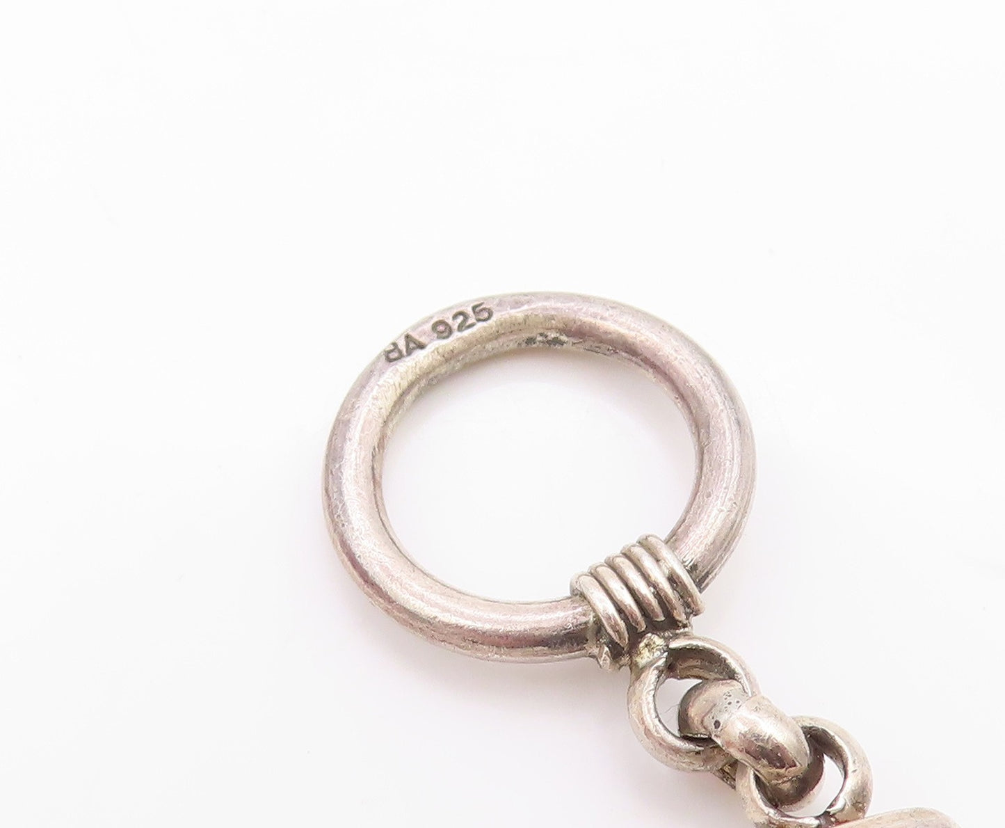 925 Sterling Silver Vintage Bracelet BALI Intricate Byzantine Link Chain  BT5956