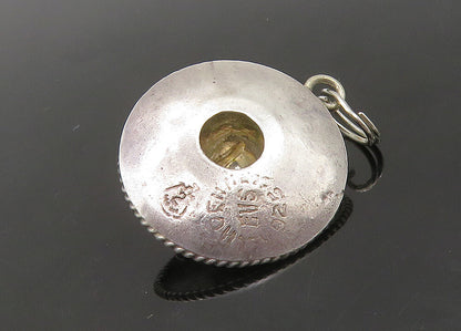 MEXICO 925 Sterling Silver  Vintage Sombrero Hat Petite Pendant  PT17647