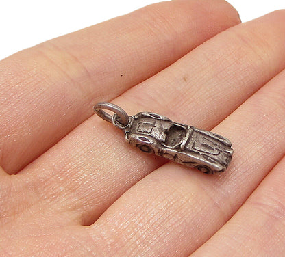 925 Sterling Silver  Vintage Sport Car Charm Pendant  PT2282