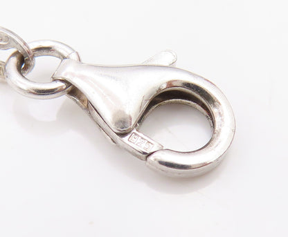 925 Sterling Silver Vintage Bracelet Celestial Dangling Star Charm Link  BT11670