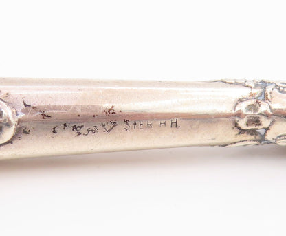 925 Sterling Silver Vintage Cosmetic Brush With Natural Bristles  TR4171