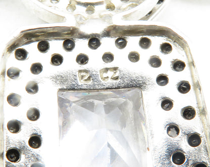 ROSS SIMON 925 Silver  Cubic Zirconia & Black Hematite Chain Necklace  NE2112