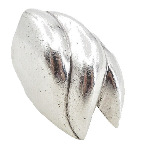 MEXICO 925 Sterling Silver  Vintage Sculpted Design Band Ring Sz 6  RG8747