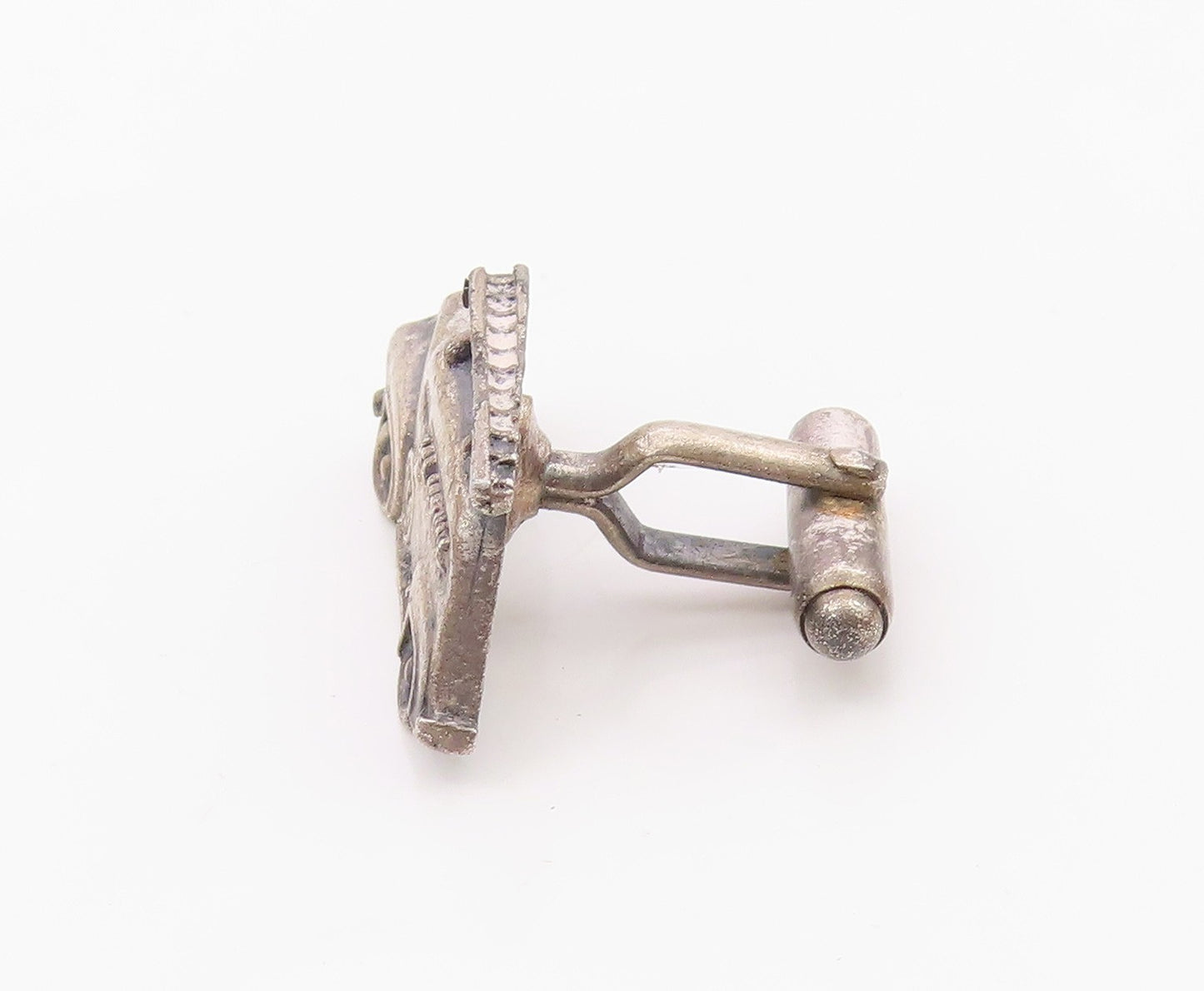 925 Sterling Silver  Vintage Antique RCA Service Car Motif Cuff Links  TR1306