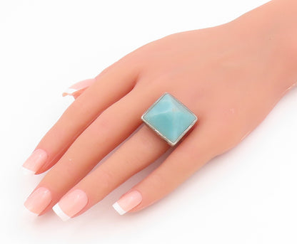 925 Sterling Silver Vintage Ring RLM STUDIO Chalcedony Pyramid  Sz 7  RG34482