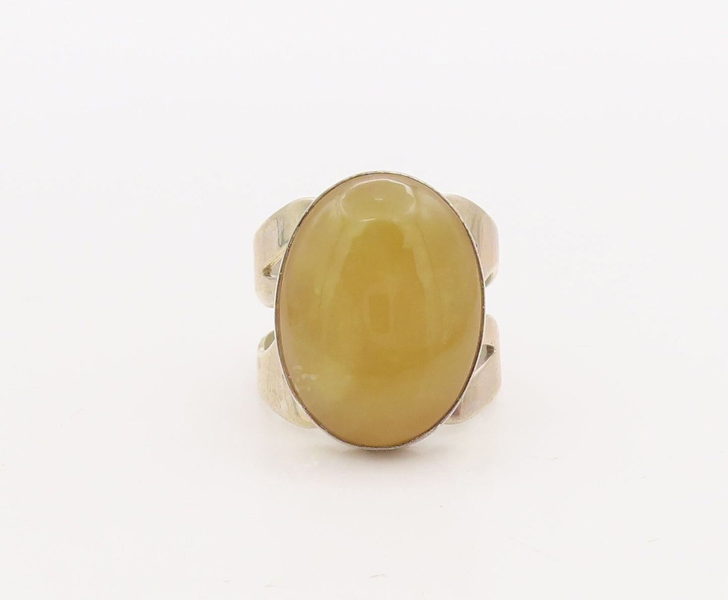 925 Sterling Silver Vintage Ring DTR JAY KING Large Oval Gemstone  Sz 8 RG28938