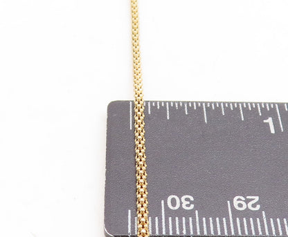 925 Sterling Silver  Smoky Topaz Gold Plated Shiny Chain Necklace  NE1853