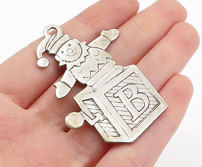 REED & BARTON 925 Sterling Silver Vintage Jack In The Box Pendant PT4204