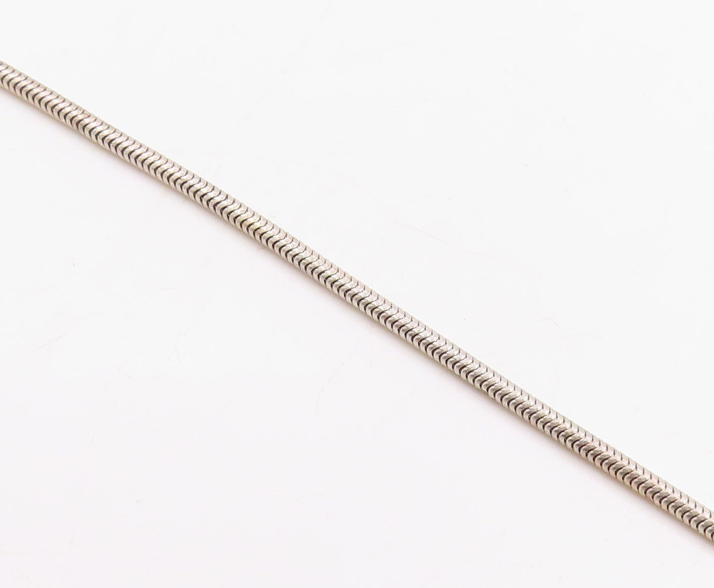 22k Gold & 925 Sterling Silver Vintage Necklace STUART PFUELB Chain  NE4758