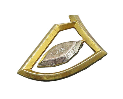 LUDWIG WOLPERT 925 Silver  Vintage Genuine Diamond Shiny Brooch Pin  BP8915
