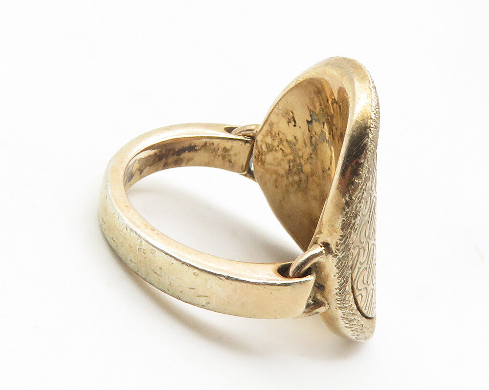 GUESS ITALY 925 Sterling Silver  Shiny Monogram Logo Band Ring Sz 6.5  RG11508