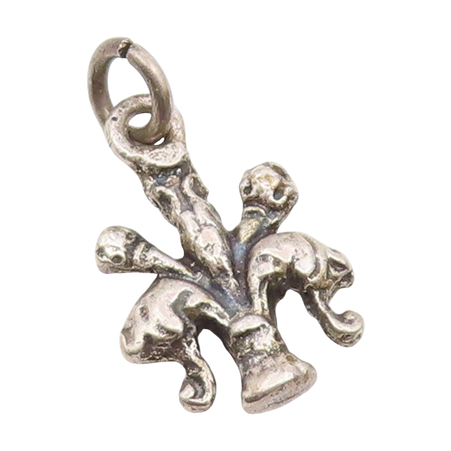 925 Sterling Silver Vintage Petite Etched Detail Drop Pendant  PT17747