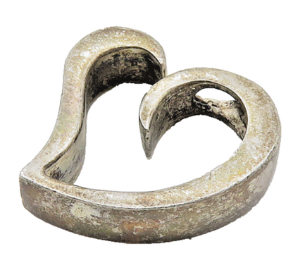 ANZAMI 925 Sterling Silver  Vintage Dark Tone Open Love Heart Pendant  PT15202