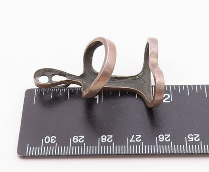 925 Sterling Silver  Vintage Modernist Yoga Meditation Figure Pendant  PT21447