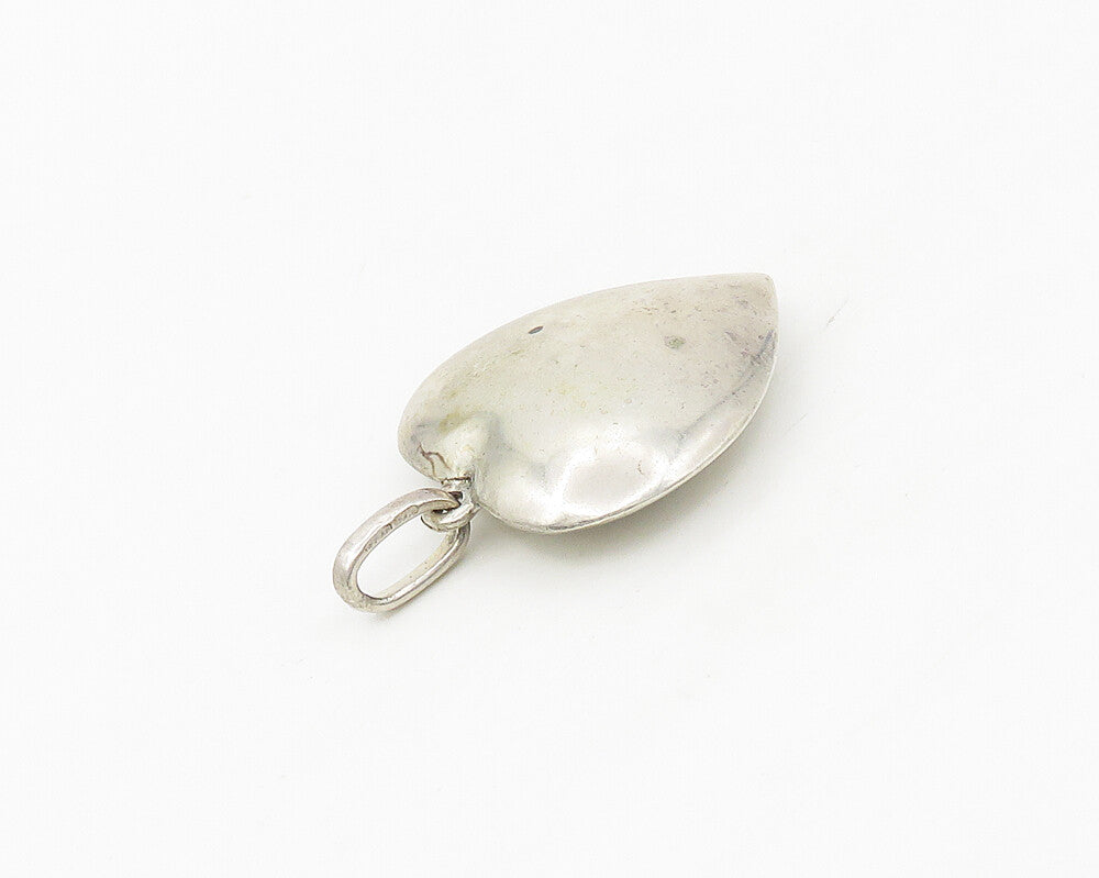 CELIA SEBIRI 925 Silver  Vintage Shiny Smooth Love Heart Pendant  PT14226