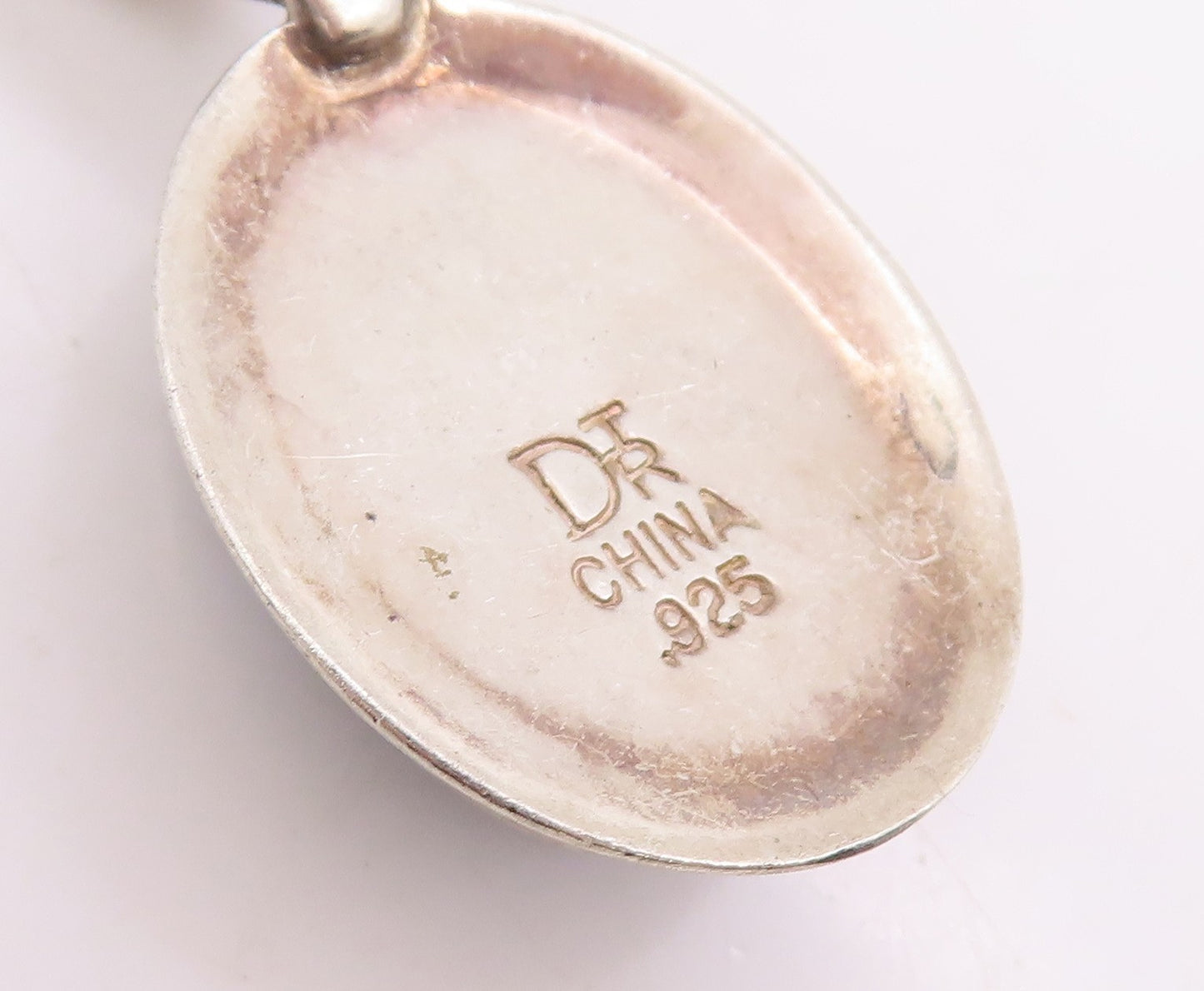 925 Sterling Silver Vintage Pendant DTR JAY KING Drusy Quartz Charm  PT25729