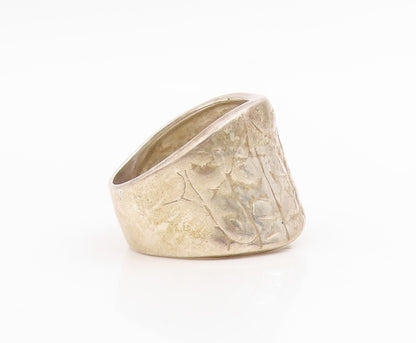 925 Sterling Silver Vintage Ring SILPADA Etched Statement Band  Sz 9.5  RG34761