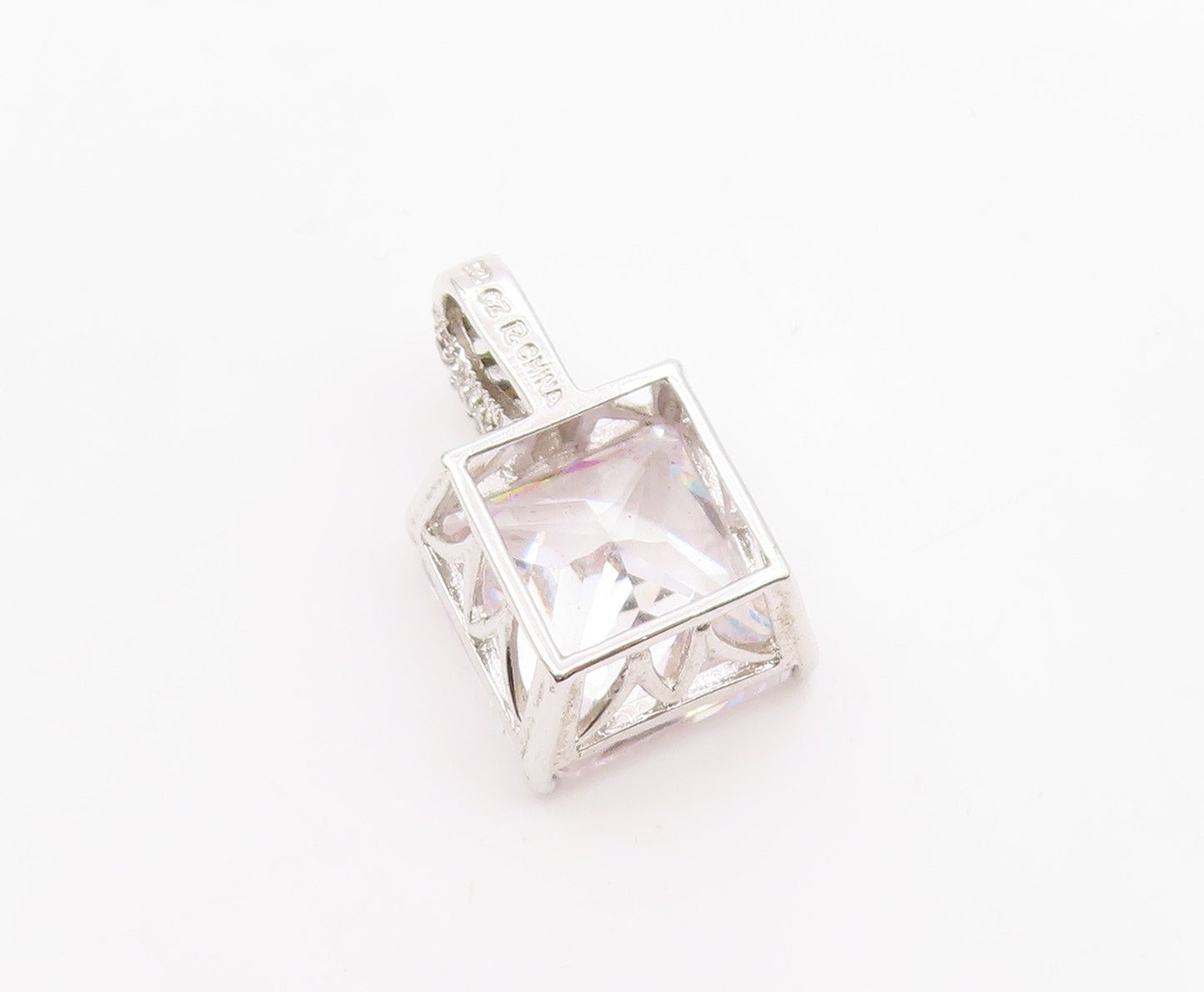 ROSS SIMON 925 Silver  Vintage Sparkling Cubic Zirconia Pendant  PT15878
