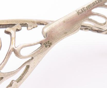 925 Sterling Silver Vintage Bracelet KIT HEATH Designer Twisted Cuff  BT10383