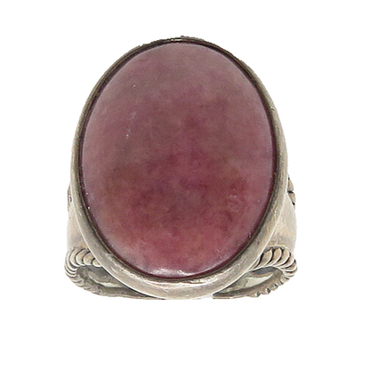 CAROLYN POLLACK RELIOS 925 Silver Vintage Rhodonite Ring Sz 9.5 RG18328