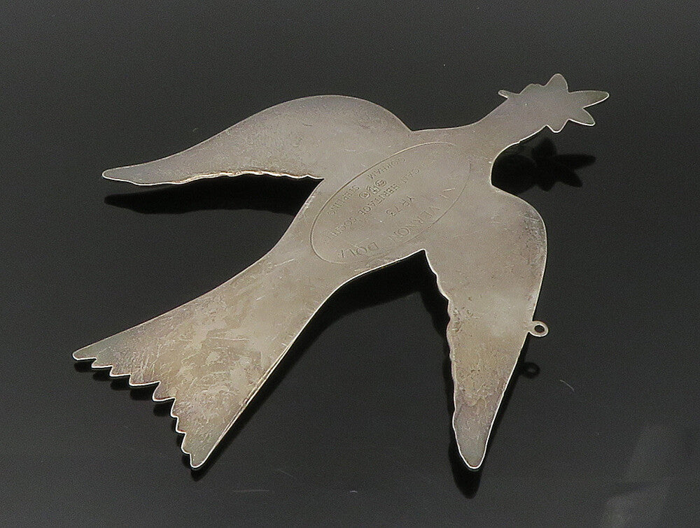 GORHAM 925 Sterling Silver  Vintage Mount Vernon Dove Peace Pendant  PT19988