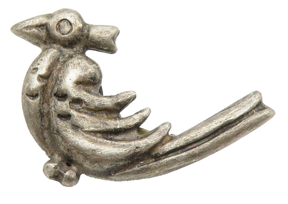 925 Sterling Silver  Vintage Antique Dark Tone Bird Motif Brooch Pin  BP5236
