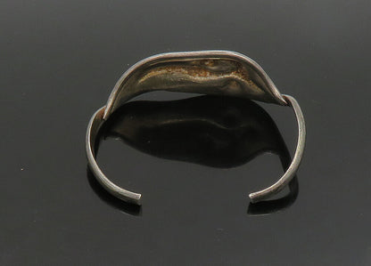 HASKELL 925 Sterling Silver   Vintage Modernist Sculpted Cuff Bracelet  BT9165
