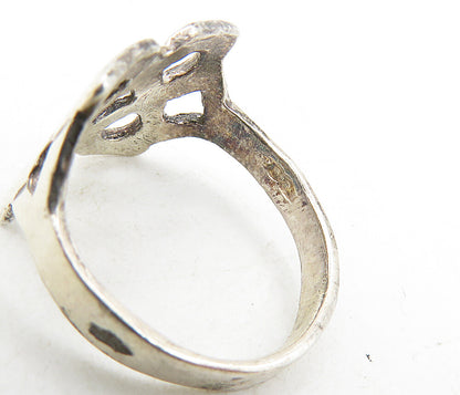 IRELAND 925 Sterling Silver   Vintage Celtic Knot Band Ring Sz 5.5  RG9203
