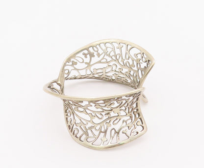 925 Sterling Silver Vintage Bracelet KIT HEATH Designer Twisted Cuff  BT10383