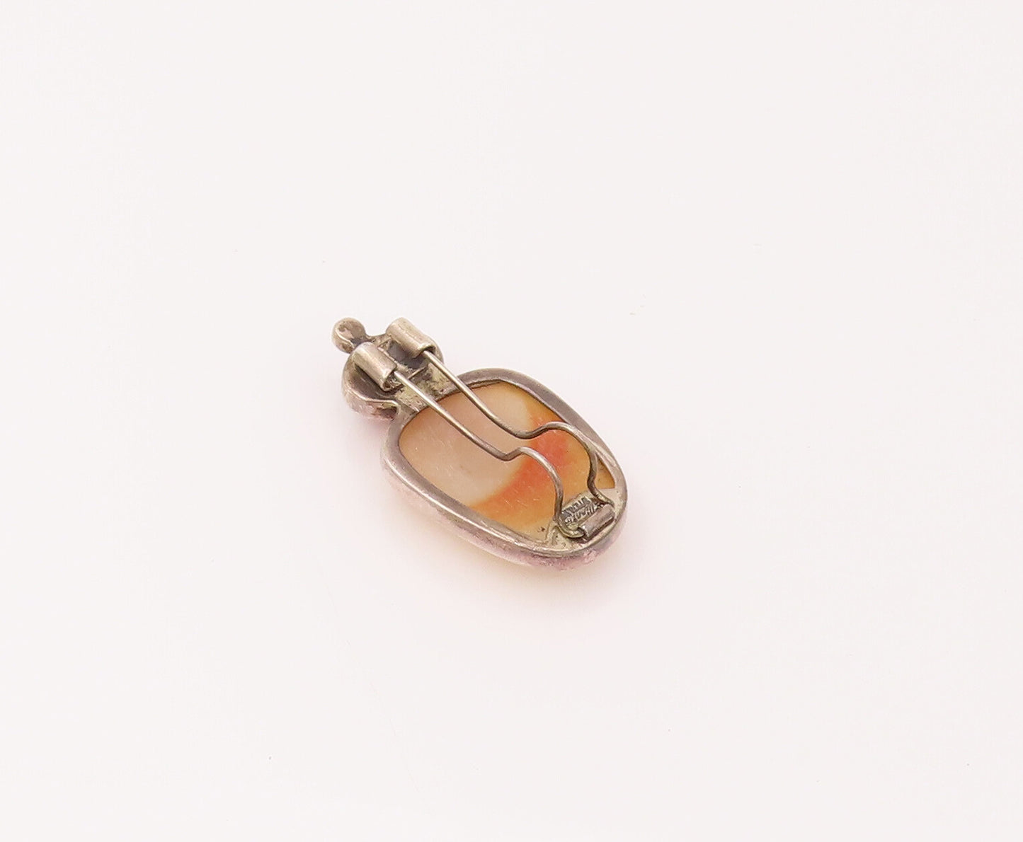 925 Sterling Silver Vintage Designer Agate Citrine Rhodolite Brooch Pin TR3501