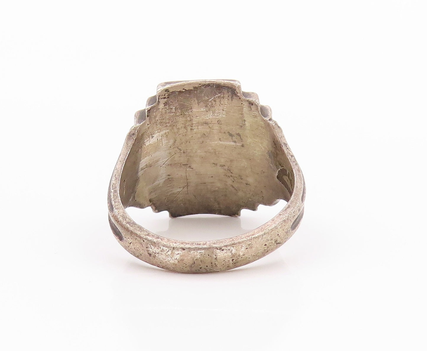 925 Sterling Silver Vintage Ring DIEGES & CLUST Enameled School  SZ 8  RG32221