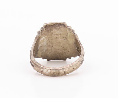 925 Sterling Silver Vintage Ring DIEGES & CLUST Enameled School  SZ 8  RG32221