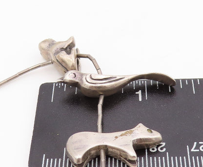 Solid Silver Vintage Necklace Designer Dark Tone Animal Kingdom  NE4460
