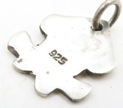 925 Sterling Silver  Vintage Petite Sitting Monkey Animal Pendant  PT12875