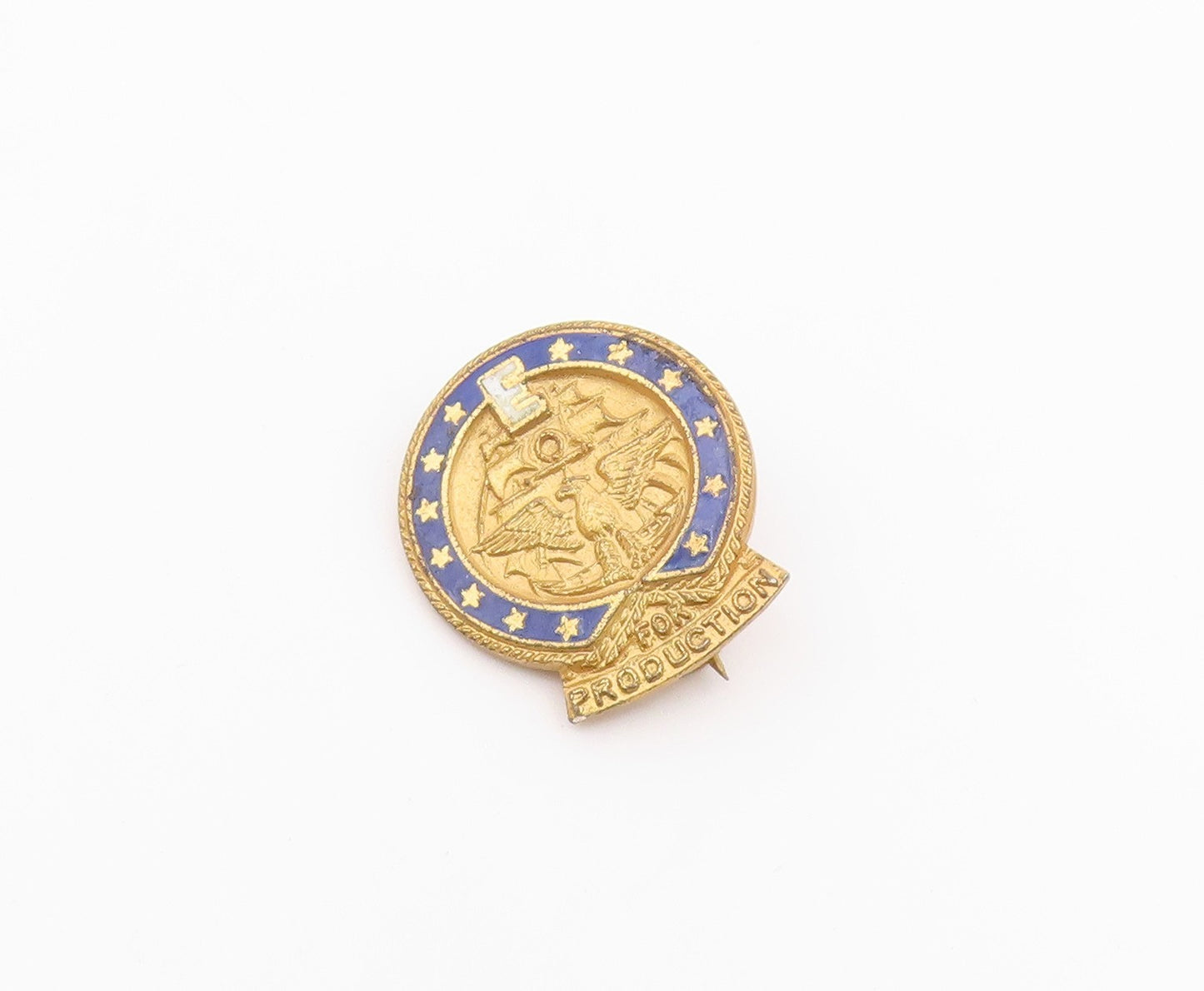 925 Sterling Silver  Vintage United States Navy Badge Brooch Pin  BP7909