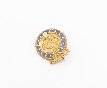 925 Sterling Silver  Vintage United States Navy Badge Brooch Pin  BP7909
