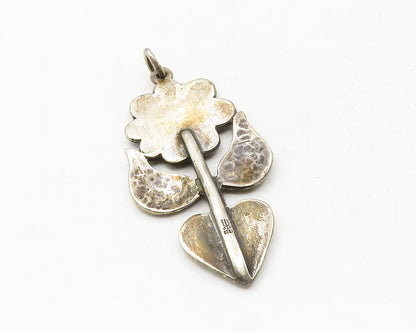 JAMES AVERY 925 Sterling Silver  Vintage Love Heart Flower Pendant  PT9914