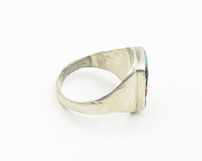 R&GT ZUNI 925 Silver  Vintage Mother Of Pearl Cocktail Ring Sz 12.5  RG18326