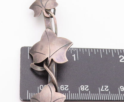 925 Sterling Silver Vintage Brooch LEONORE DOSKOW Connected Ivy Leaves  BP11622