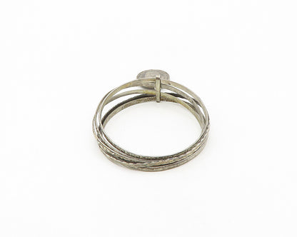 EUROPEAN 925 Silver  Vintage Antique Venezuelan Coin Bangle Bracelet  BT7601