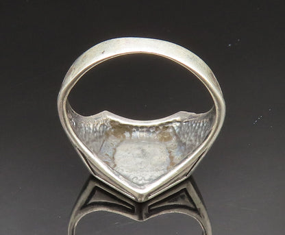 925 Sterling Silver  Vintage Masonic Pentagram Signet Ring Sz 13  RG24916